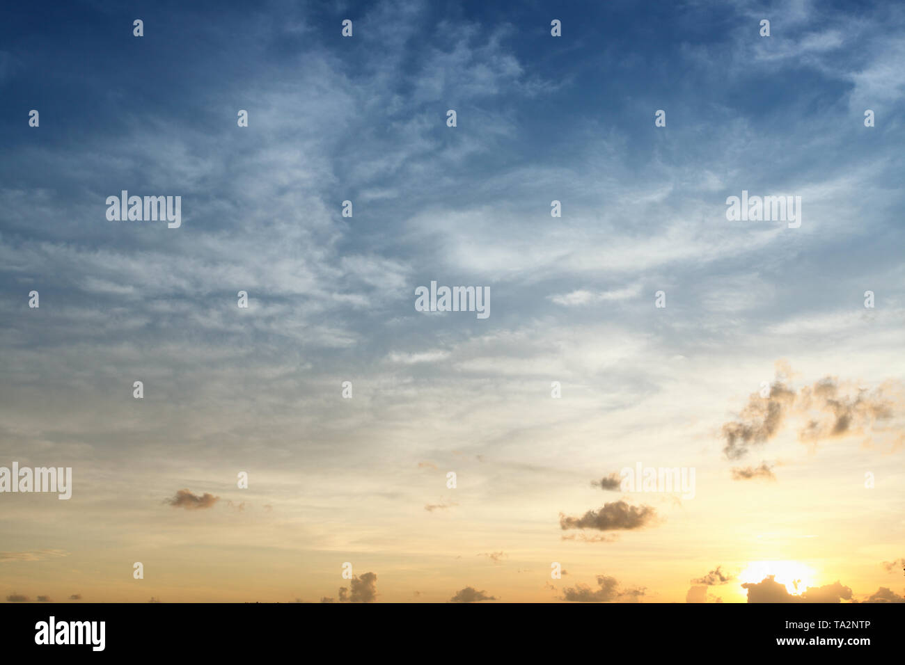 Cielo di sunrise Foto Stock