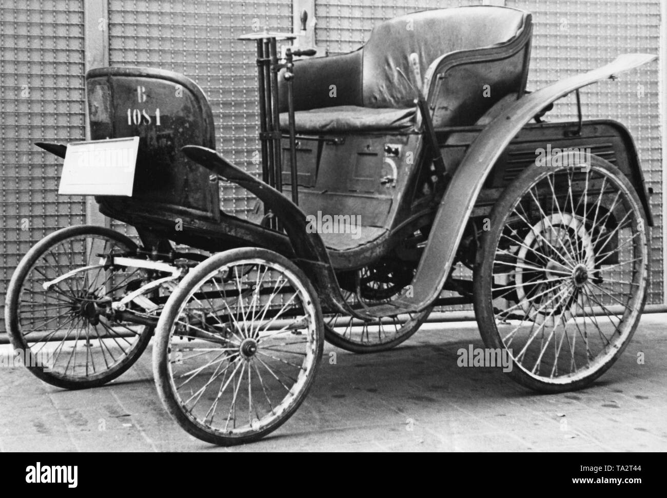 Un Benz confortevole, costruito nel 1889. Foto Stock
