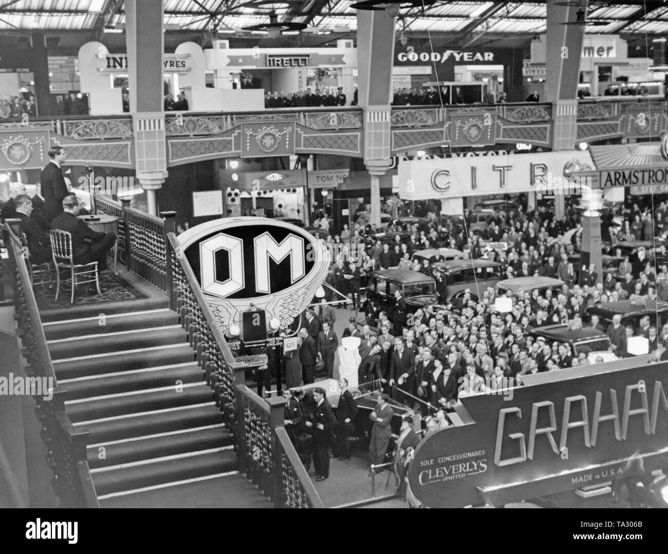 Prince George parla di apertura della British International Motor Show all'Olympia di Londra. Foto Stock