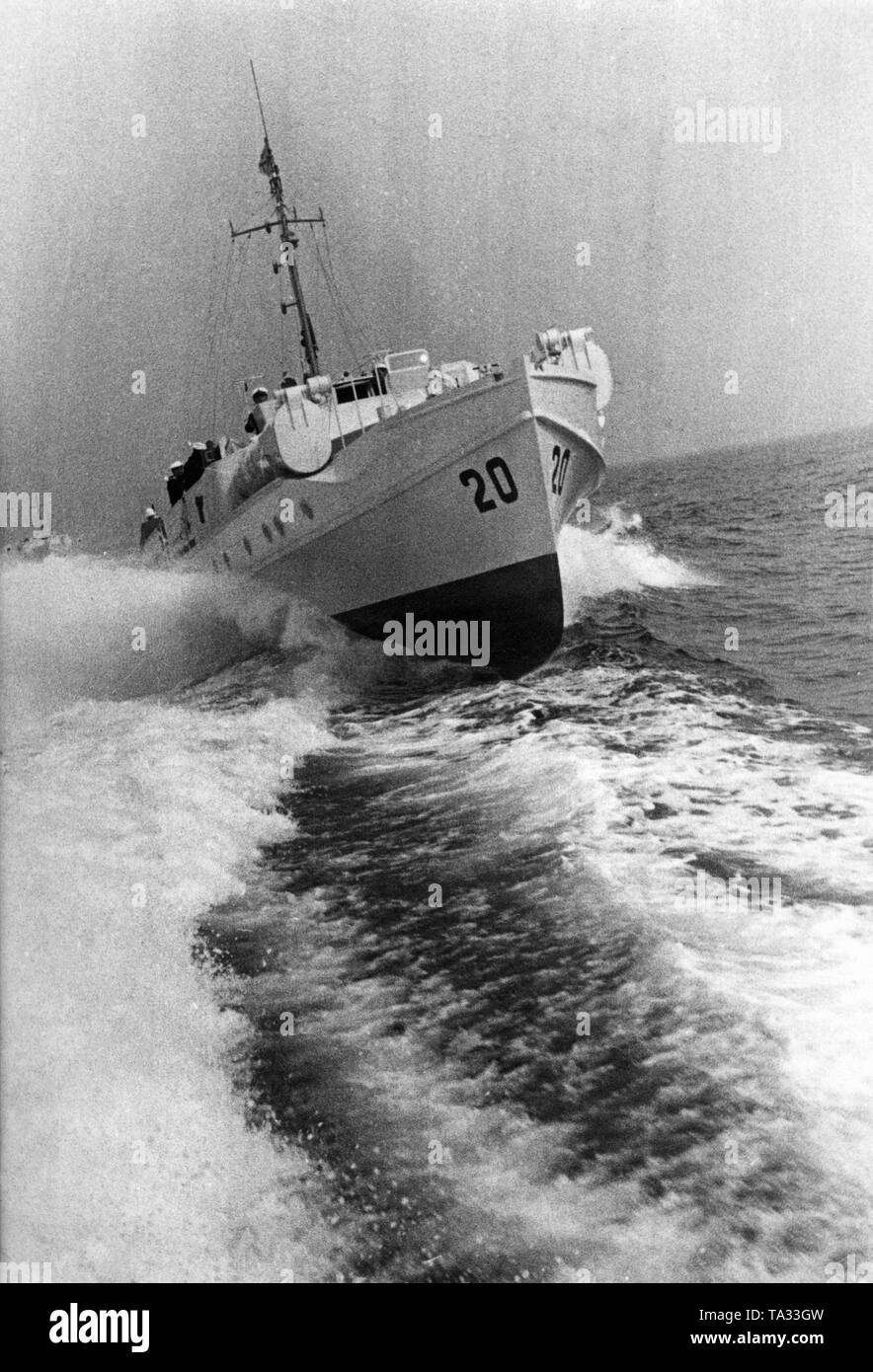 La foto mostra il motoscafo 'S 20' durante un viaggio. Motoscafi erano piccole navi da guerra che erano armati in questo momento con siluri e raggiunto ad alta velocità. Foto Stock