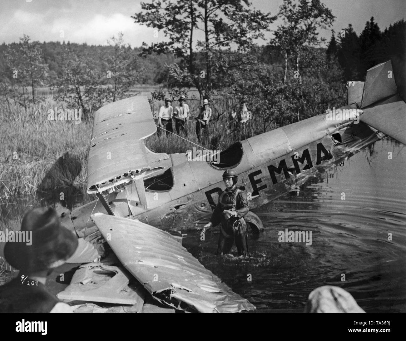 Heinz Ruehmann (destra) in un film scena del film 'Quax il Crash pilota' (tedesco: Quax, der Bruchpilot), direttore: Kurt Hoffmann. Il film è basato sulle storie di Hermann Grote. Foto Stock