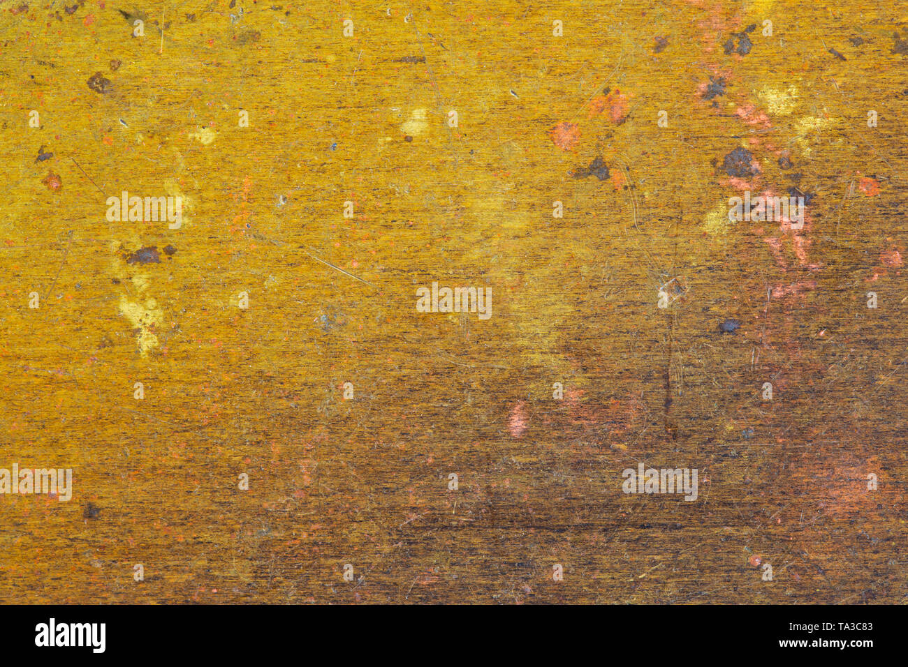 Il rame metallico texture con le imperfezioni e i dettagli di elevata Foto Stock