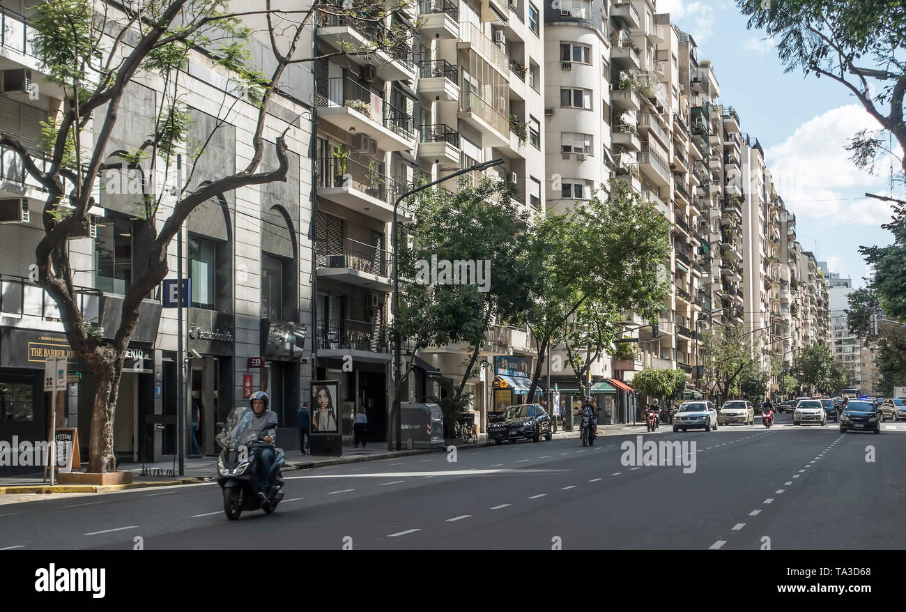 Avenida Callao, Buenos Aires, Argentina Foto Stock