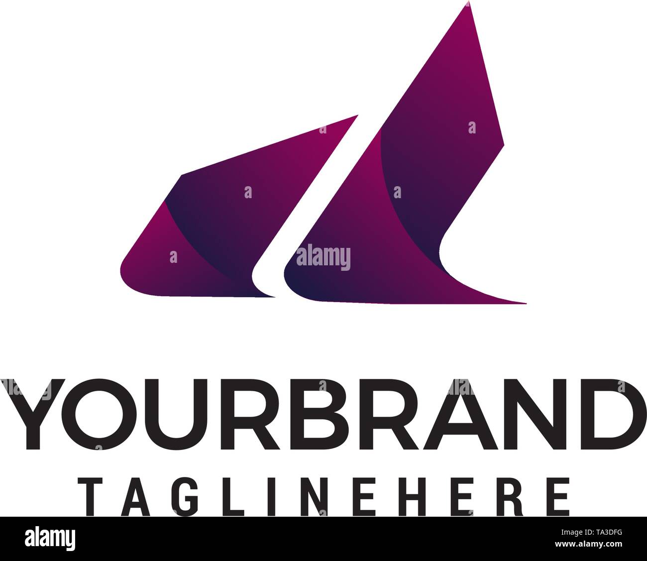 Lettera D tech logo design concept vettore modello Illustrazione Vettoriale