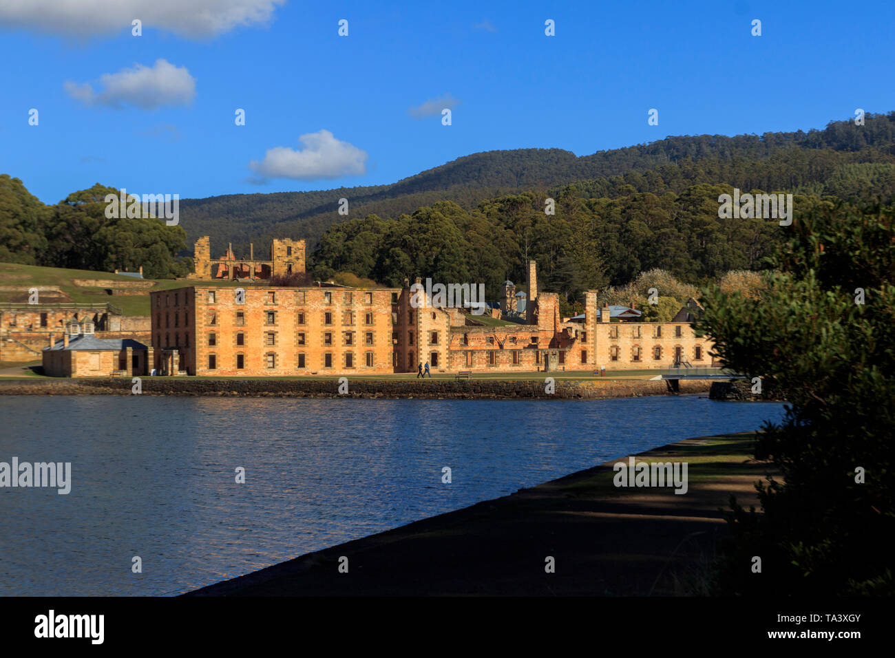 Il Penitentary a Port Arthur. Eredità di Mondo elencati di Port Arthur trusty insediamento penale in Tasmania è stato istituito nel 1830 ed è il miglior p Foto Stock