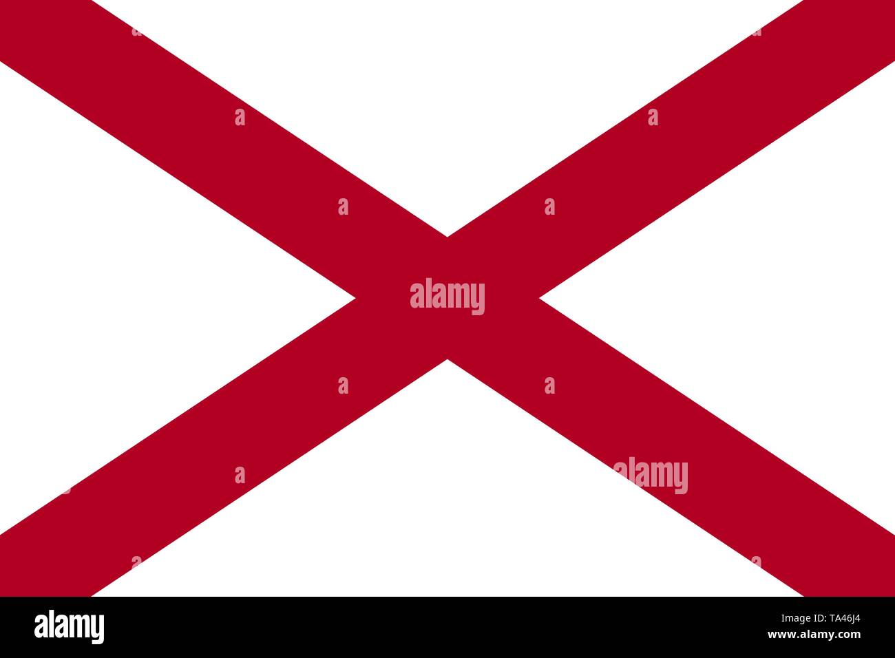 Lo stato dell'Alabama bandiera. Stati Uniti d'America.jpg Illustrazione Vettoriale