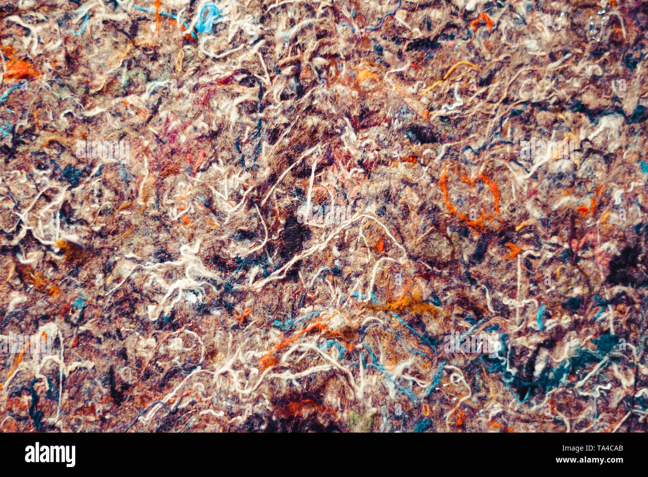 Texture di wooly materiale di feltro. Foto Stock