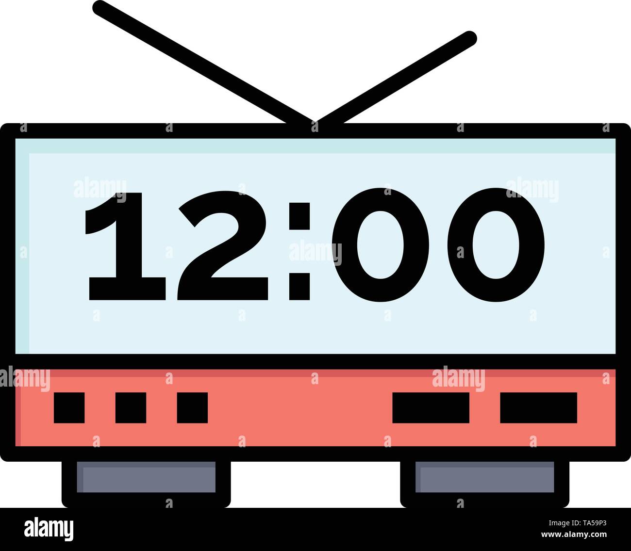 Orologio, elettrica, Time Machine colore piatto icona. Icona vettore  modello di pagina di intestazione Immagine e Vettoriale - Alamy