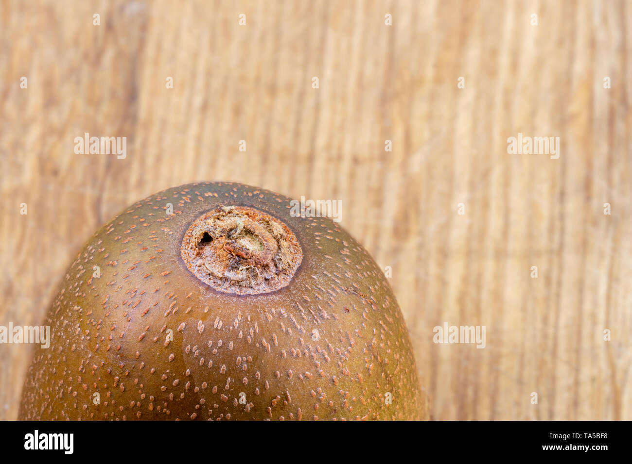Kiwi Gold skin close up dettaglio sullo sfondo Foto Stock