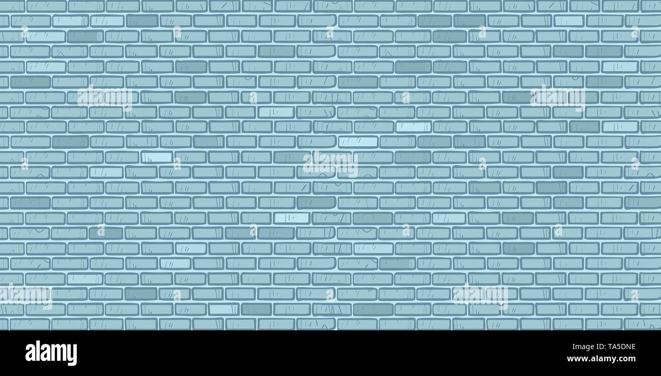 muro di mattoni blu Illustrazione Vettoriale
