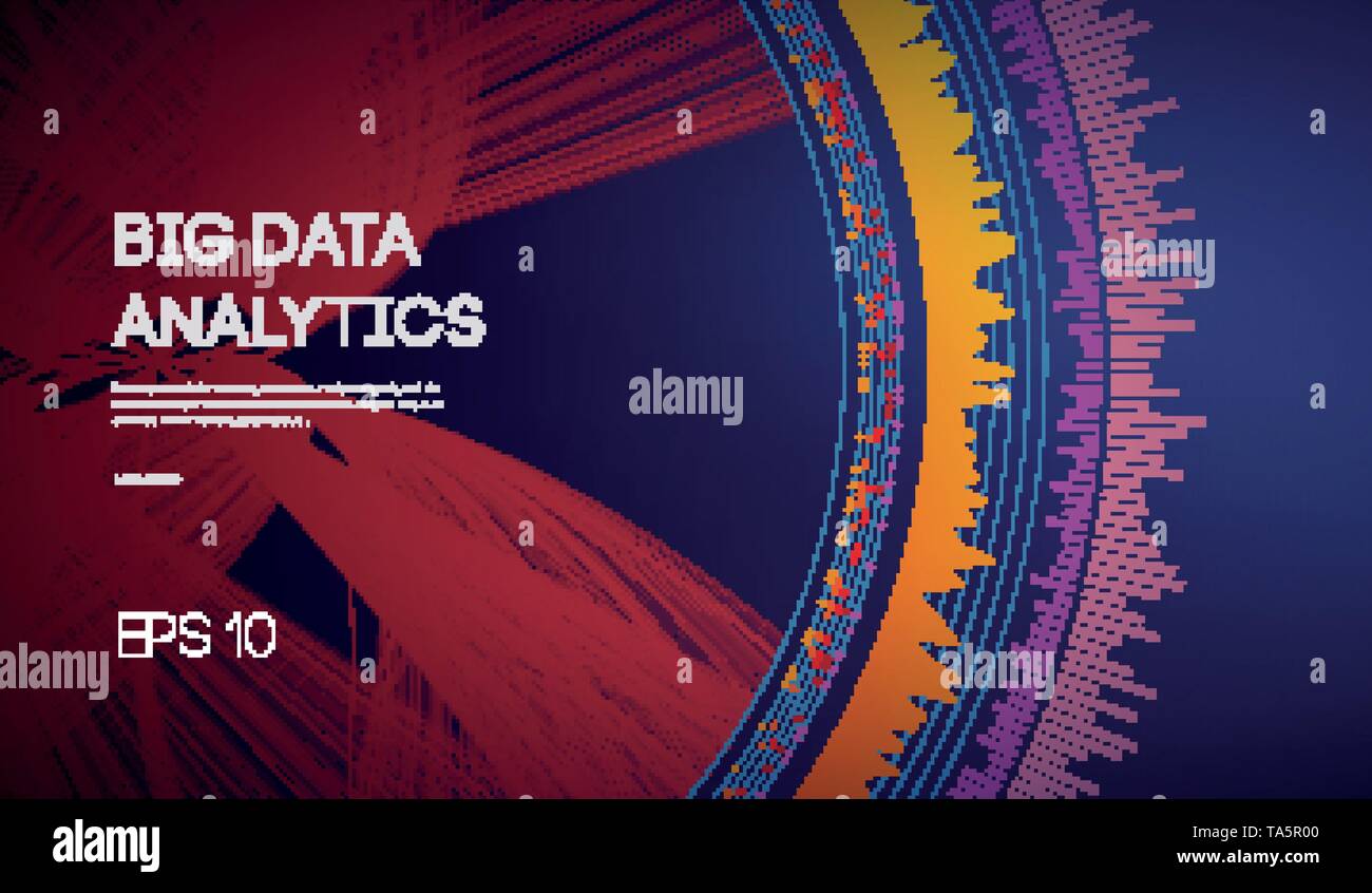 Business inteligence sfondo tecnologico. Il codice binario di algoritmi di apprendimento profondo. La realtà virtuale di analisi. La scienza dei dati macchina di apprendimento. Artificial Illustrazione Vettoriale