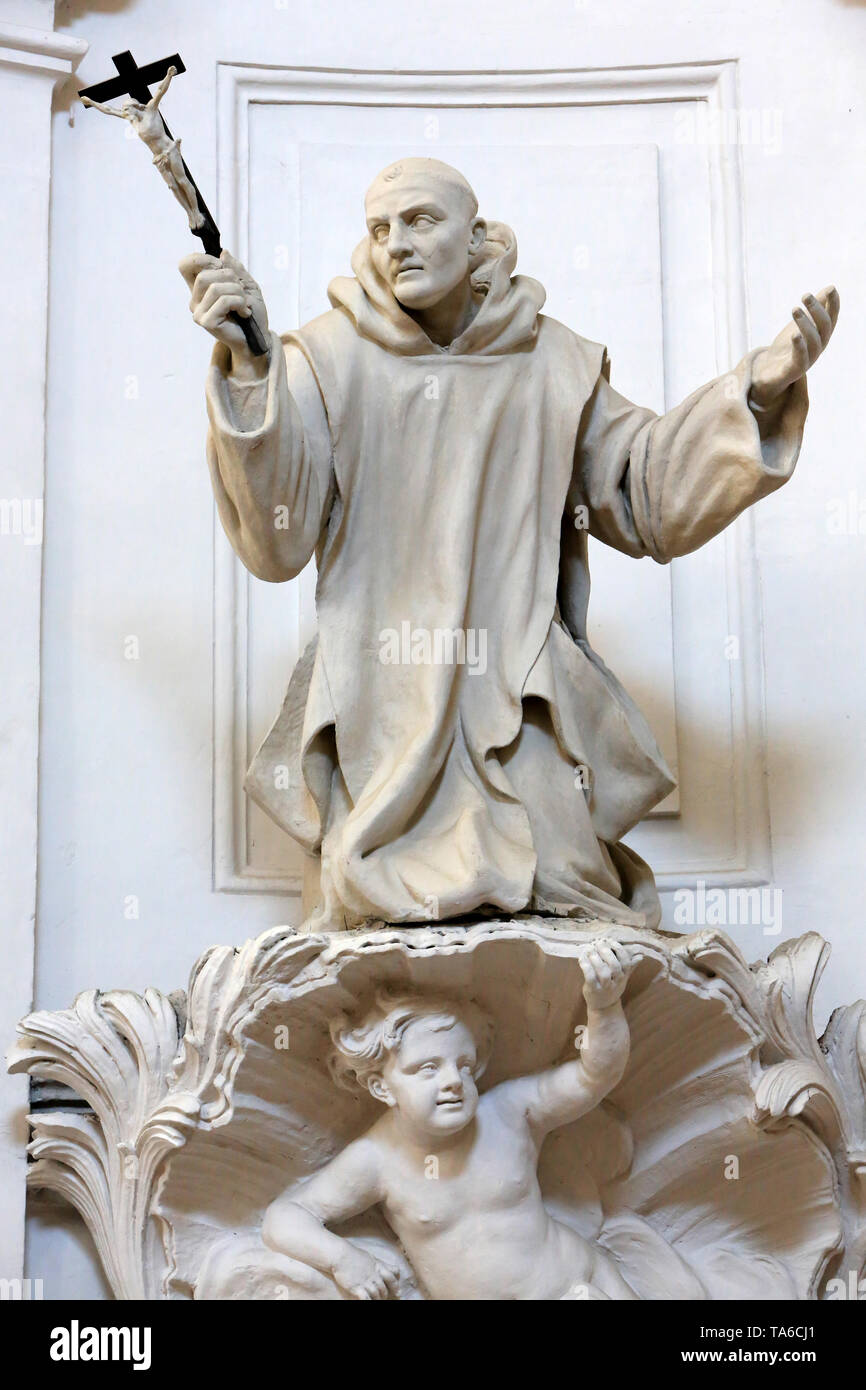 Saint-Bruno. Statua. Jacques Sarrazin. 1628. Eglise Saint-Bruno-les-Chartreux. Lione. Saint-Bruno. Statua. Jacques Sarrazin. 1628. Foto Stock