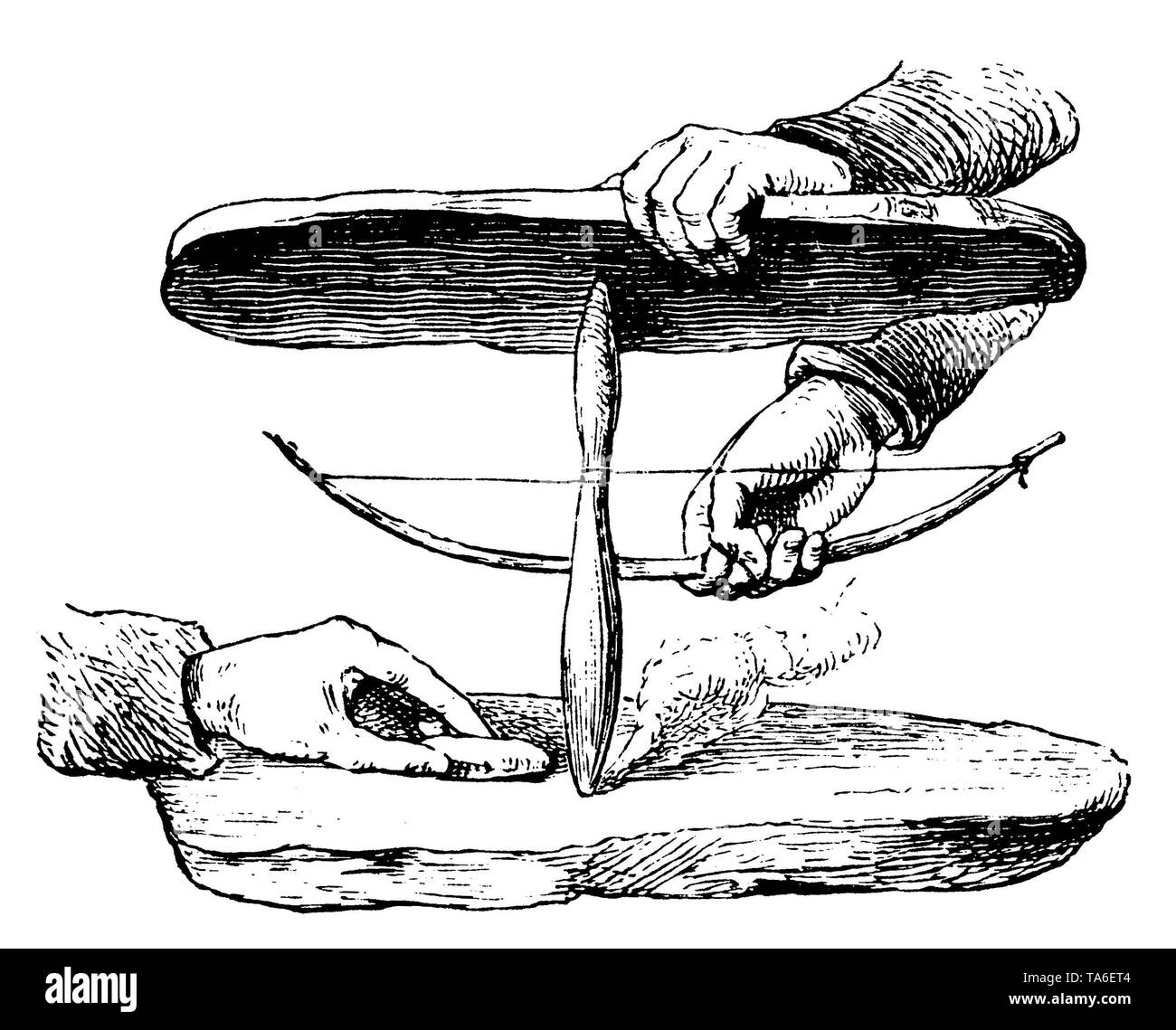 Esercitazione antincendio per la generazione di scintille, , (economia libro, 1915) Foto Stock