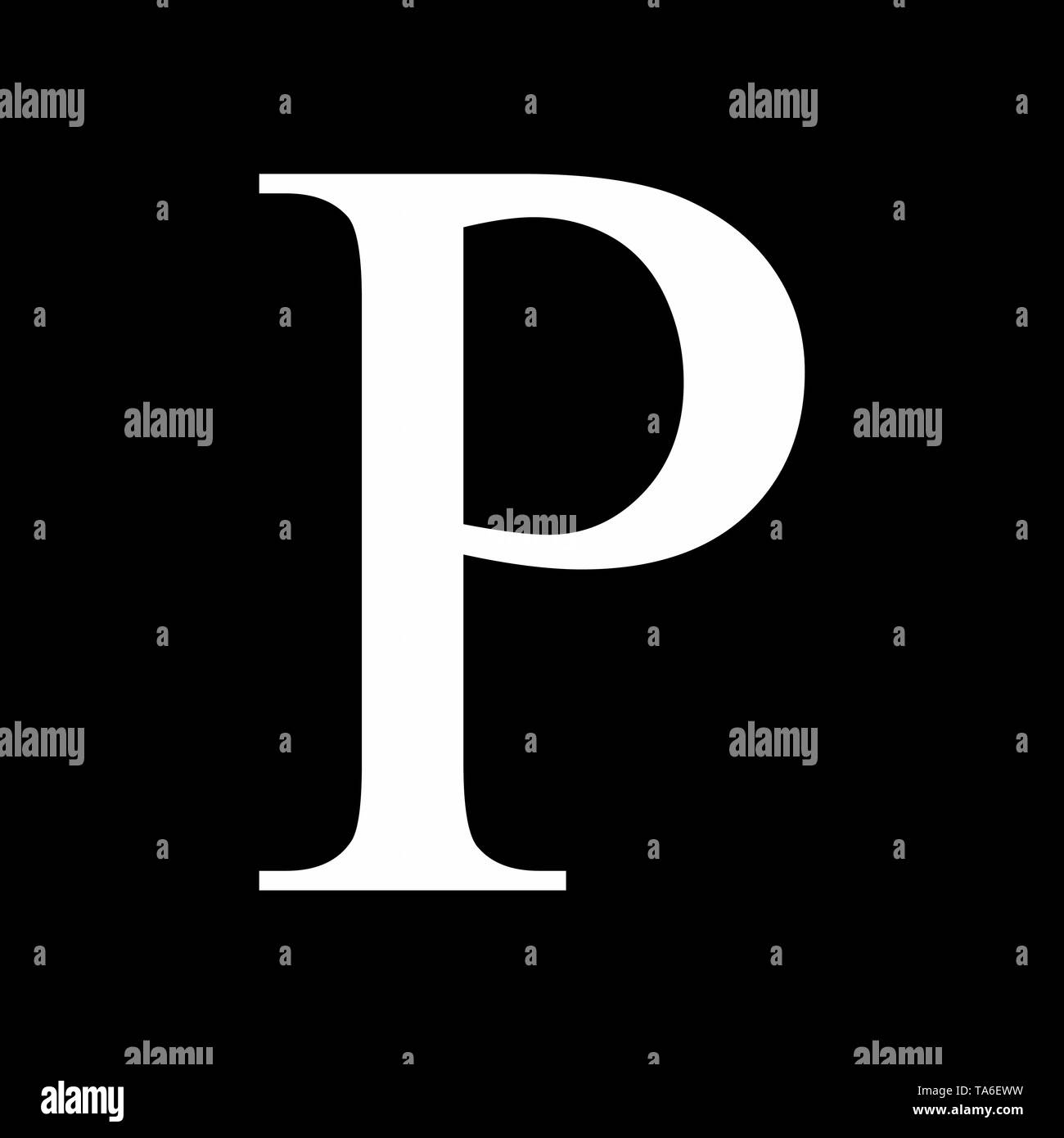 Rho segno greco Illustrazione Vettoriale