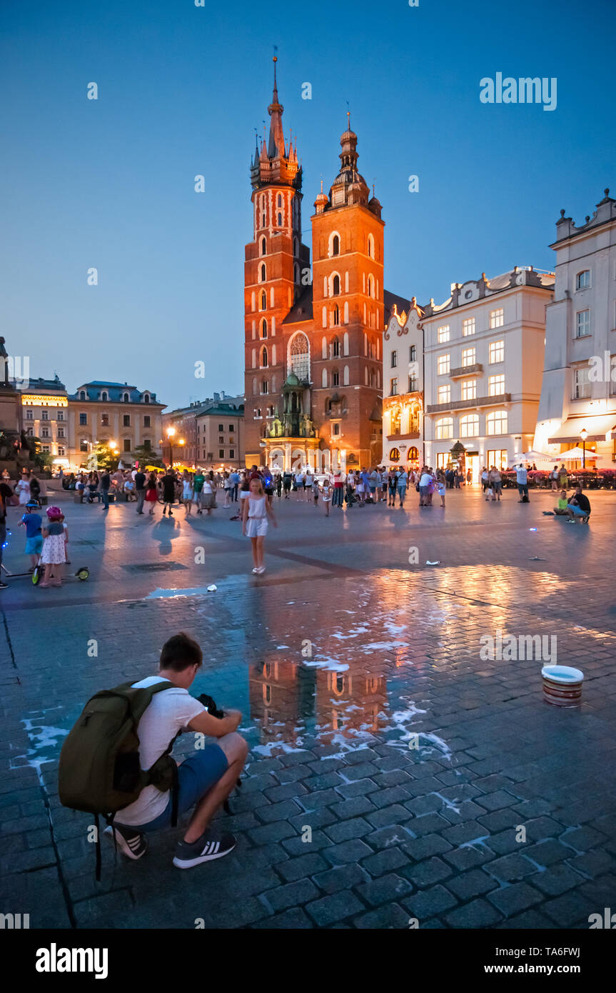 Cracovia, la vecchia capitale della Polonia Foto Stock