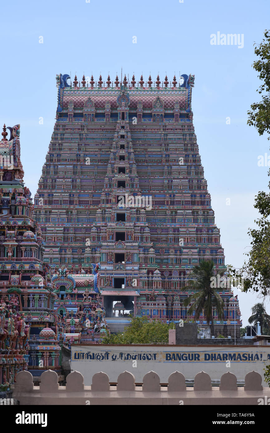 Variopinti templi indiani Foto Stock