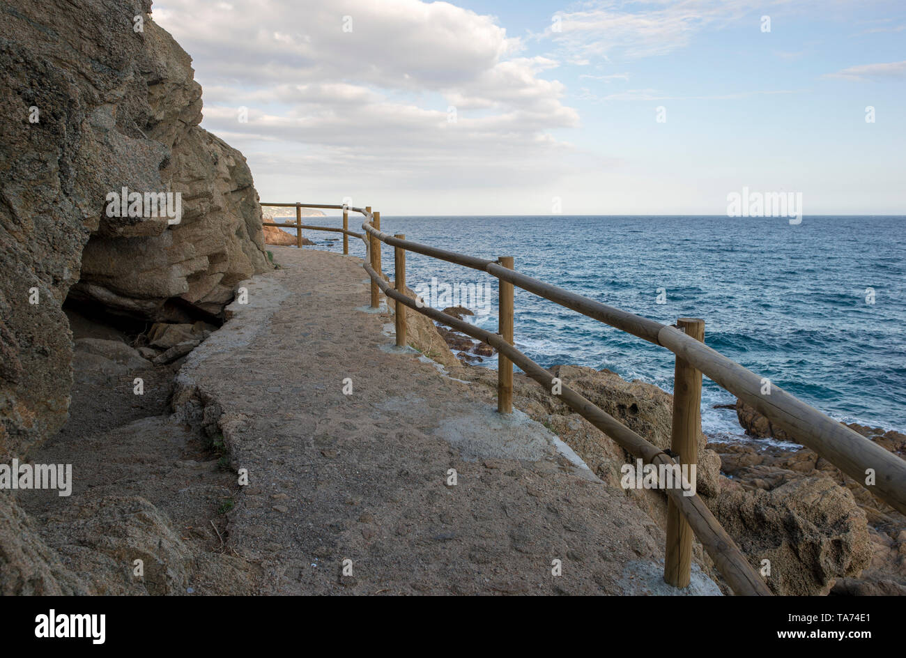 Cala de Sant Francesc a Blanes, Costa Brava, Spagna Foto Stock