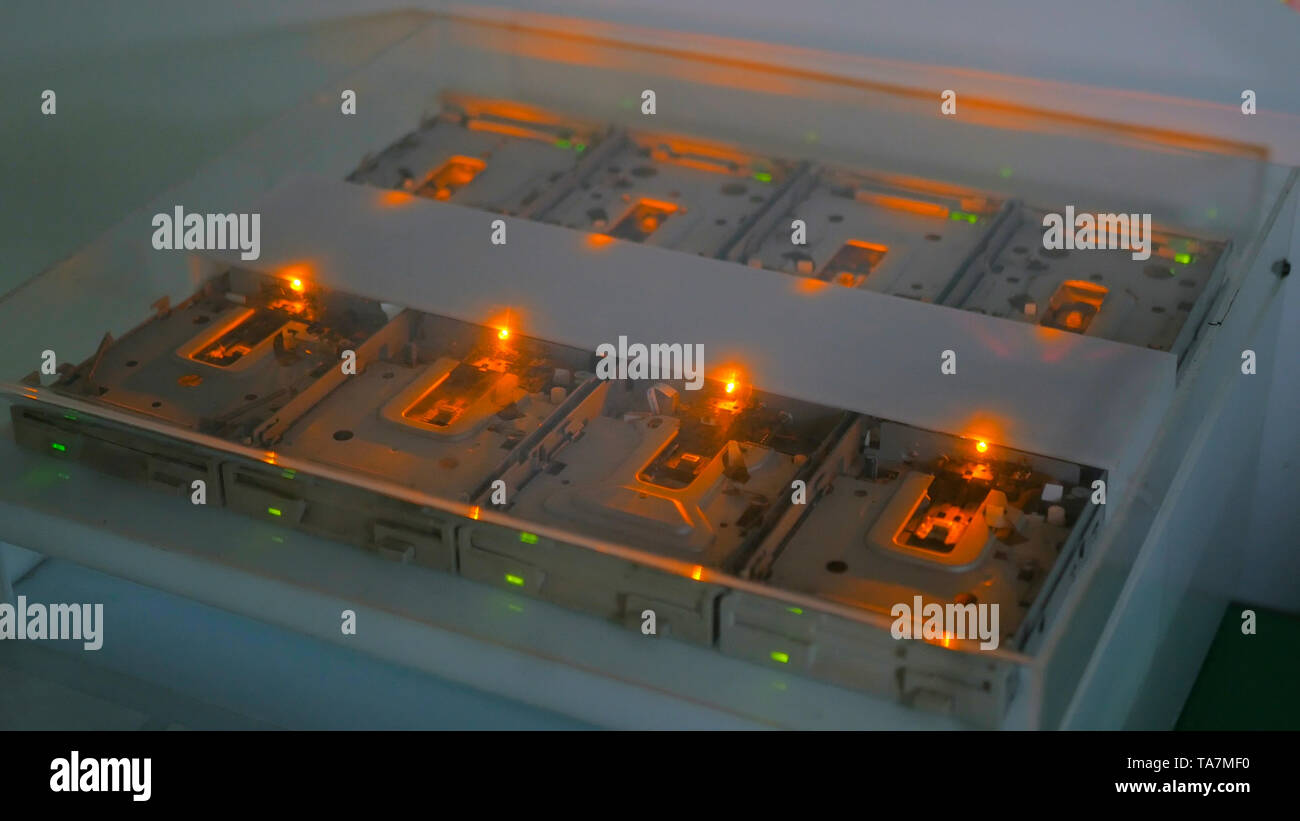 Unità disco floppy music set Foto Stock