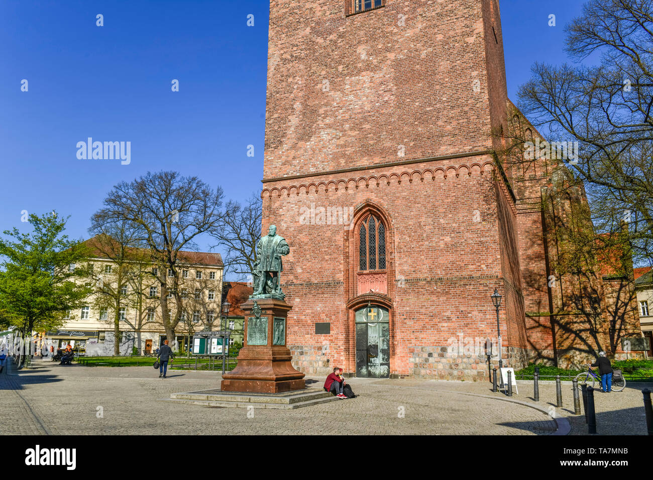 Saint Nikolai-Kirche, riforma posto, Città Vecchia, Spandau, Berlino, Germania, San Nikolai-Kirche, Reformationsplatz, Altstadt, Deutschland Foto Stock