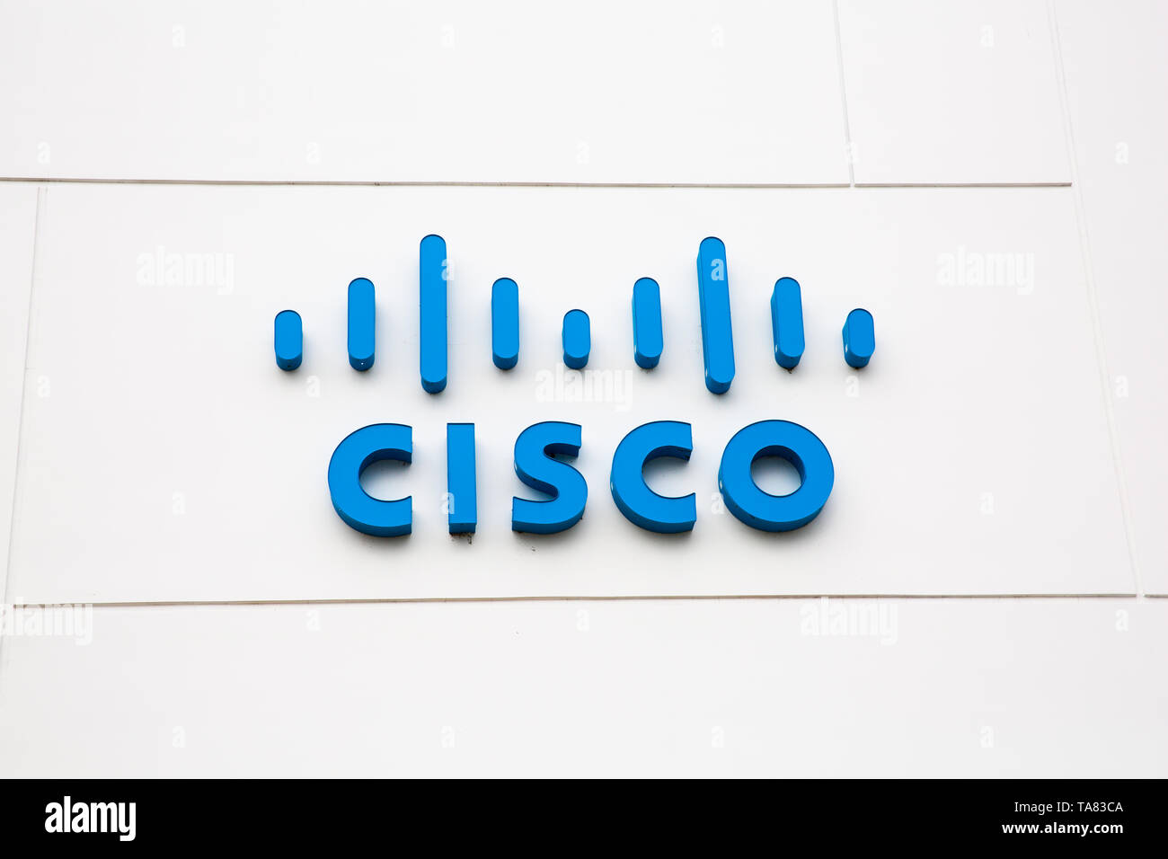 Santa Clara, CA / STATI UNITI D'America - 26 Marzo 2019: Cisco Systems, Inc, una tecnologia americana ufficio nella Silicon Valley Foto Stock