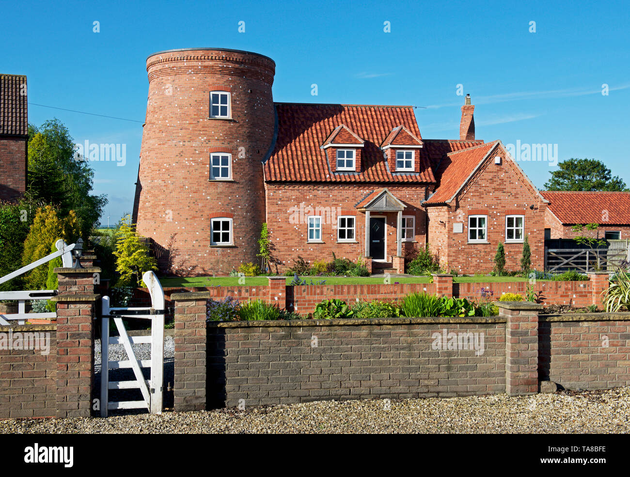 Marcoli Mill, nel villaggio di Reedness, East Yorkshire, Inghilterra, Regno Unito Foto Stock