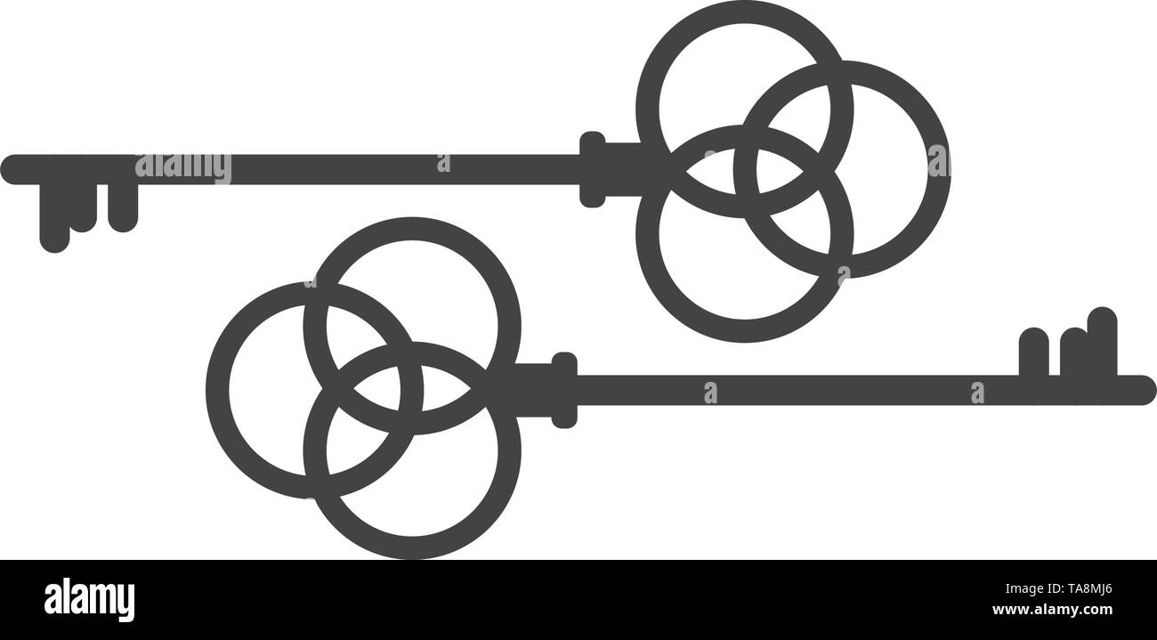 Icona del tasto illustrazione vettoriale del modello di progettazione Illustrazione Vettoriale