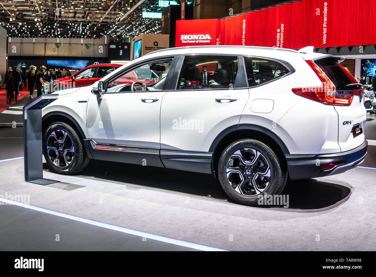 Ginevra, Svizzera, Marzo 06, 2019: tutti i nuovi Honda CR-V a Ginevra International Motor Show, crossover compatto prodotto da Honda Foto Stock