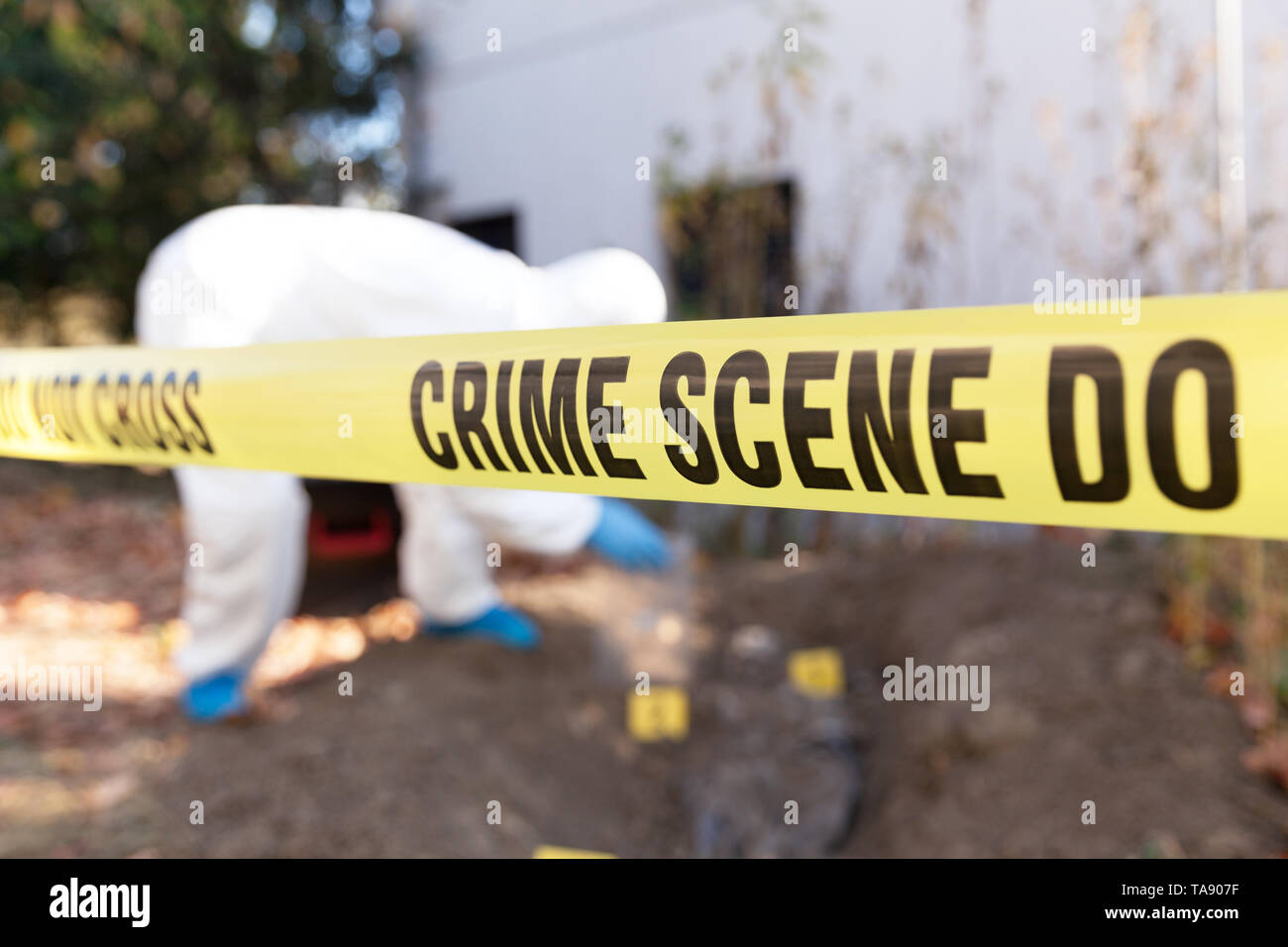 Crime Scene Investigation Foto Stock