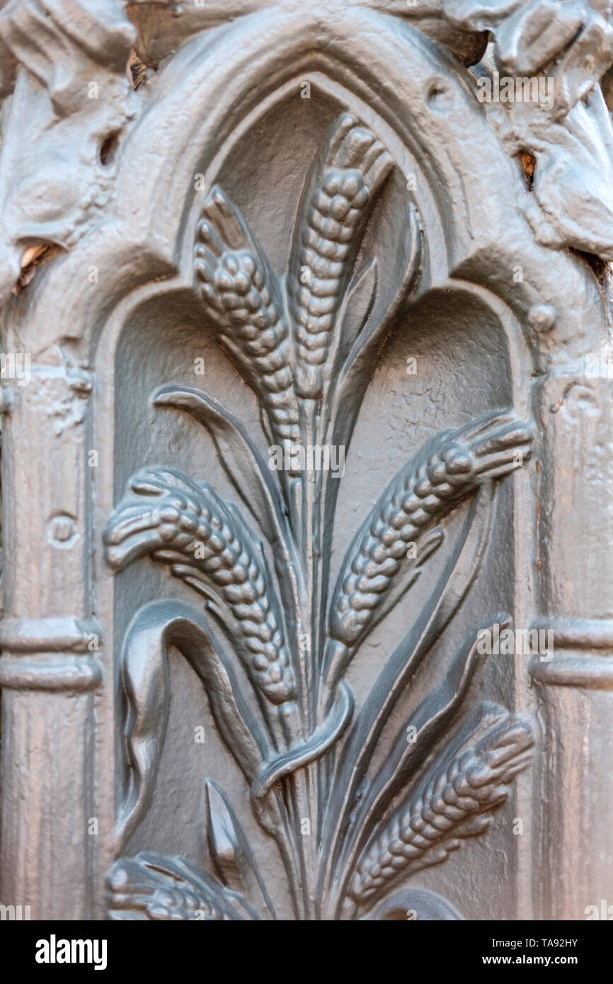 Colonnello Short's Villa Cornstalk recinto del 1800 su Fourth Street nel Distretto dei Giardini di New Orleans, Louisiana, Stati Uniti d'America. Foto Stock