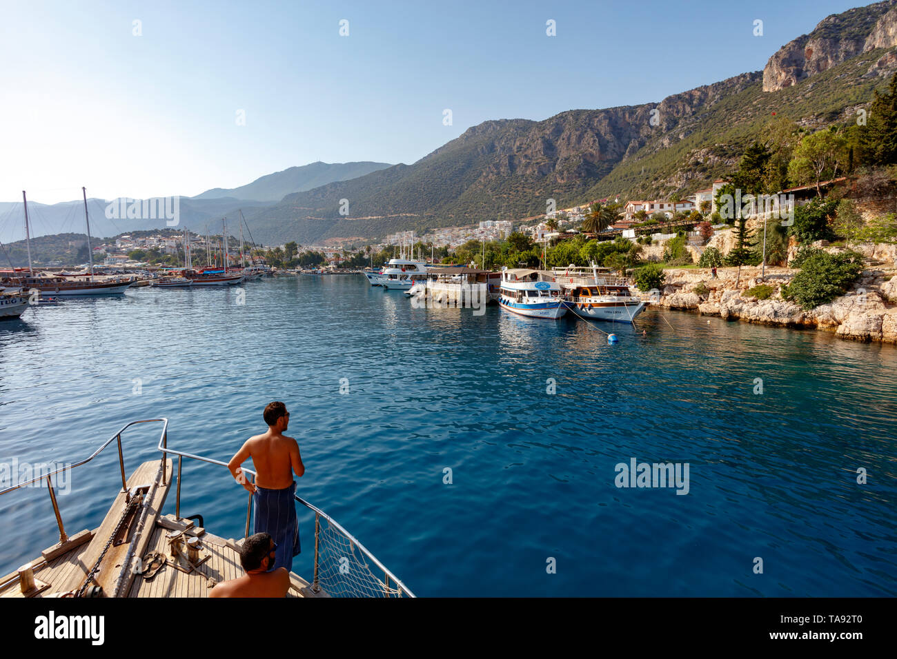 Porto di Kas, Antalya, Turchia Foto Stock