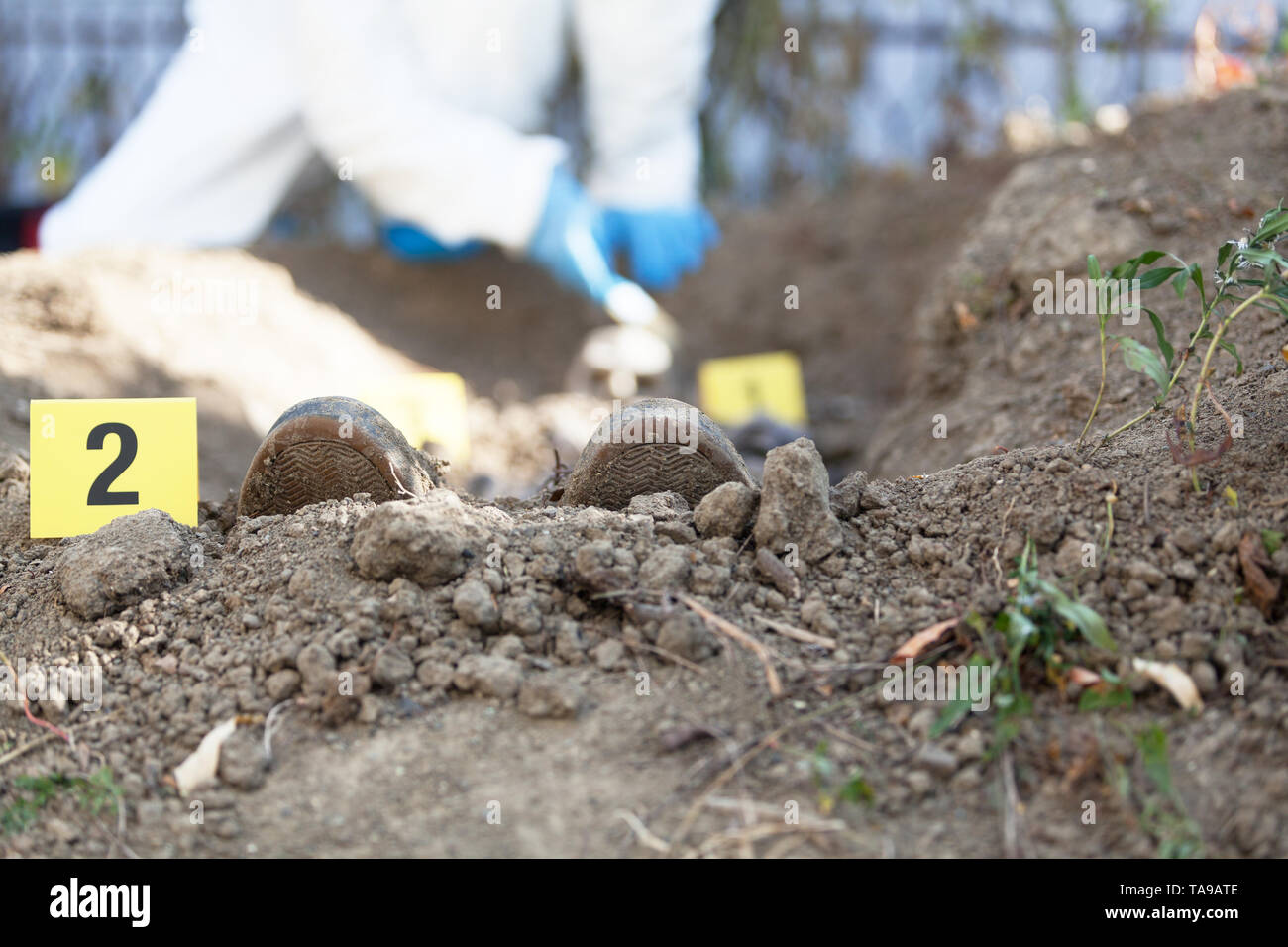 Crime Scene Investigation Foto Stock