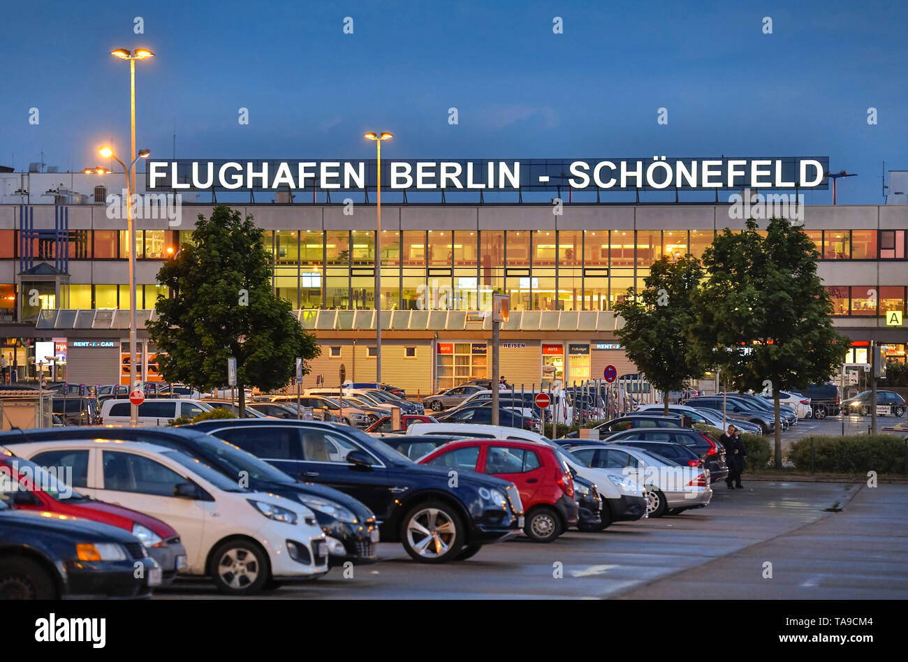 Il terminale A, aeroporto la bellezza del campo, Brandeburgo, Germania, Flughafen Schönefeld, Deutschland Foto Stock