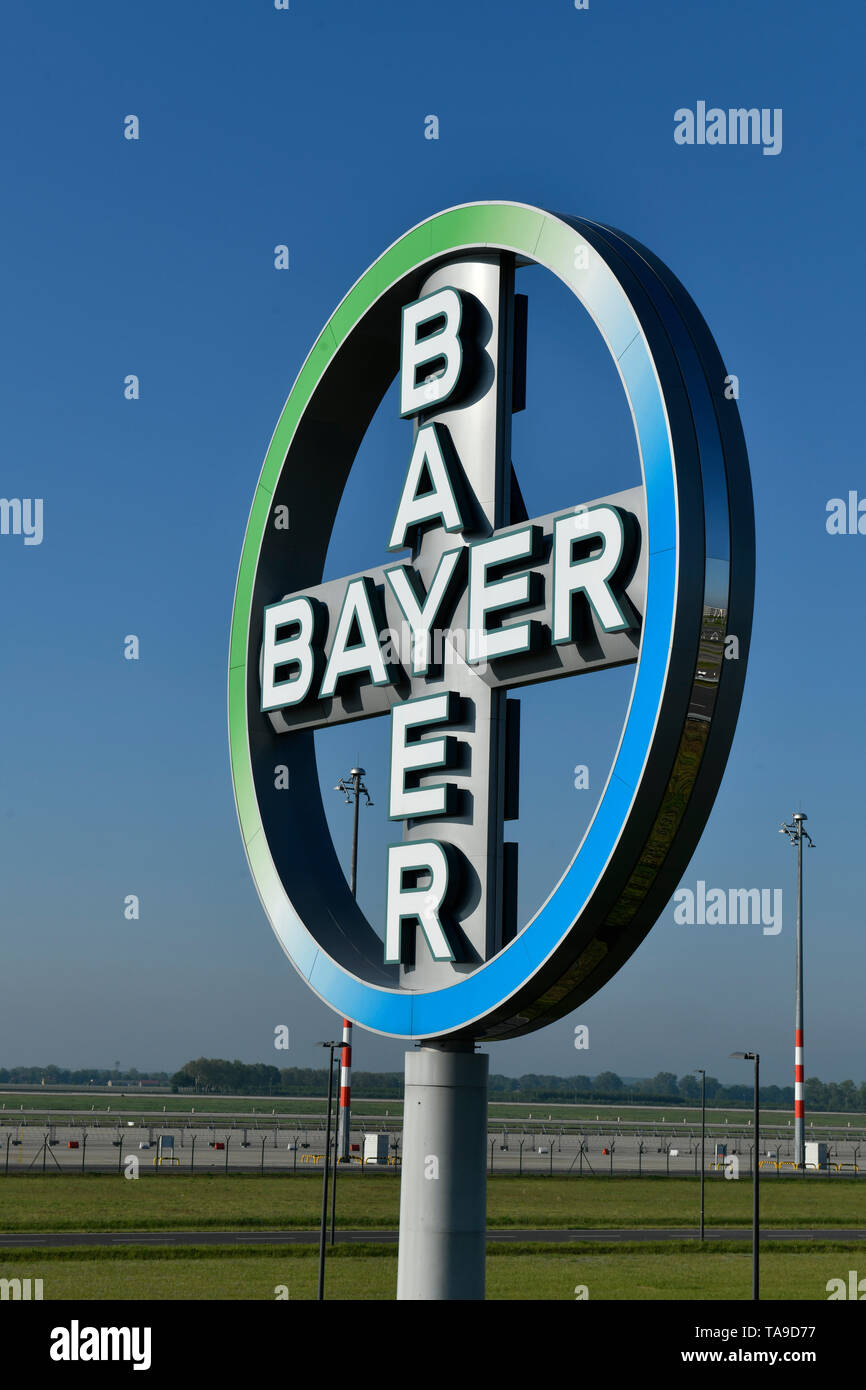 "Bavarian's cross all'aeroporto di Berlin Brandenburg ''Willy Brandt'' REP., Brandeburgo, Germania', Bayer-Kreuz am Flughafen Berlin Brandenburg " Foto Stock