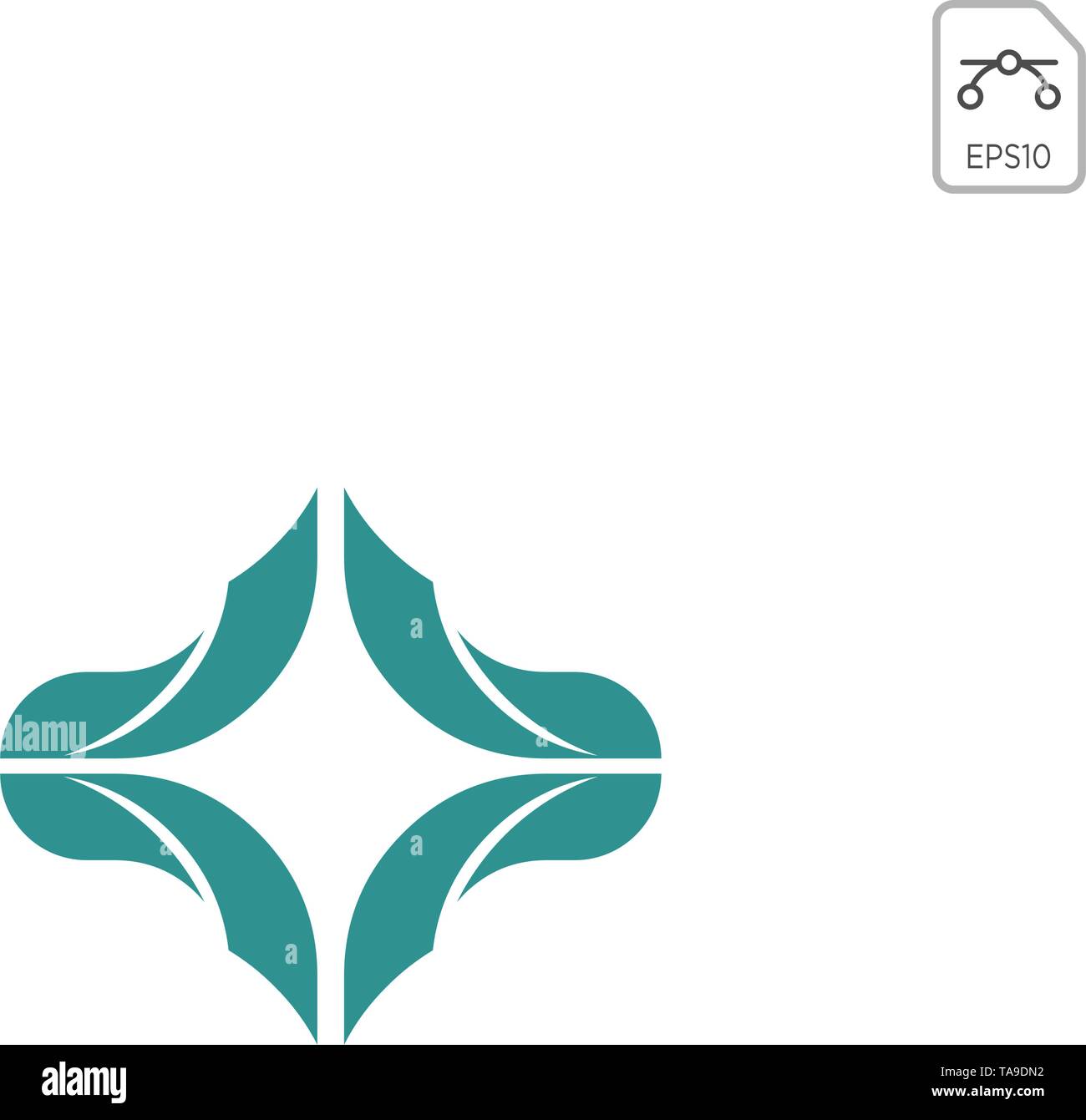 T iniziale logo design o icona elemento vettore isolato Illustrazione Vettoriale