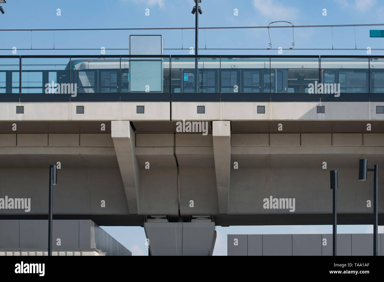 Maggio 2019 Sydney, Australia: La nuova metropolitana di Sydney Nord-ovest Skytrain si apre questa Domenica, 26 maggio con la corsa libera attraverso la nuova linea tutto il giorno Foto Stock