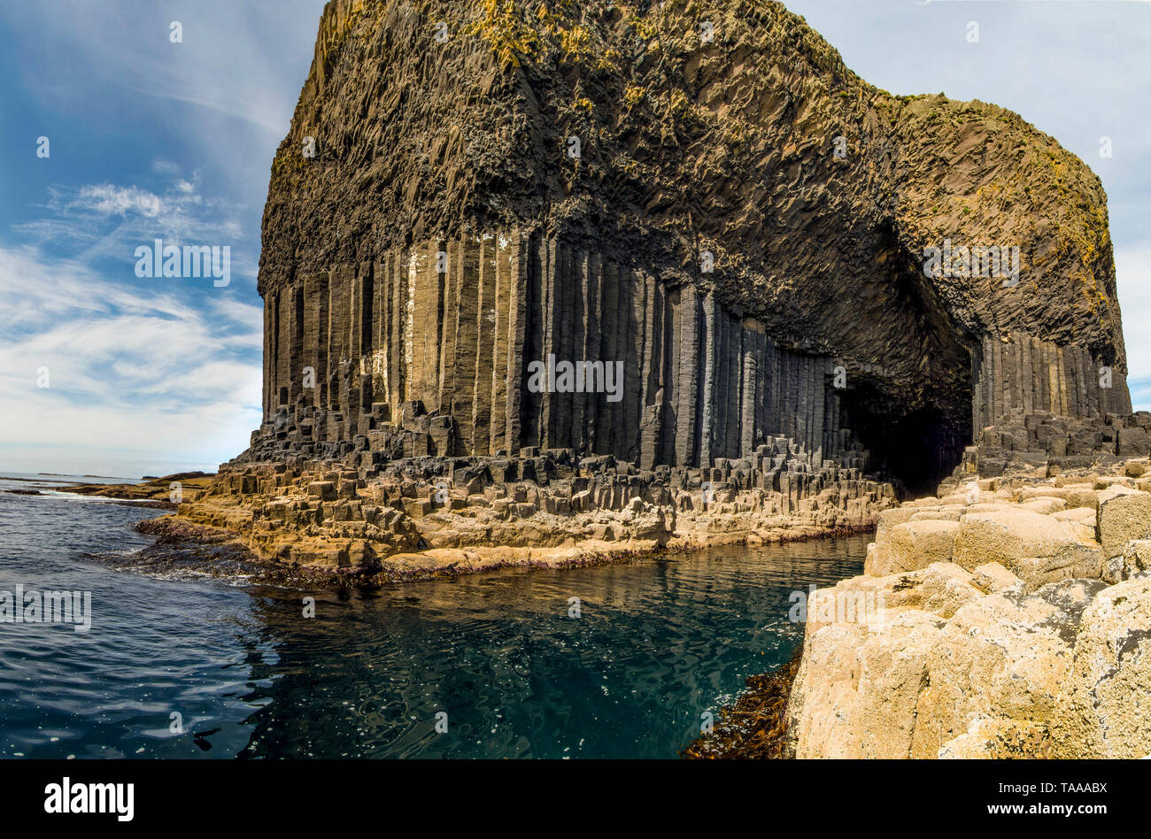 Fingal's Cave, staffa, Treshnish Foto Stock