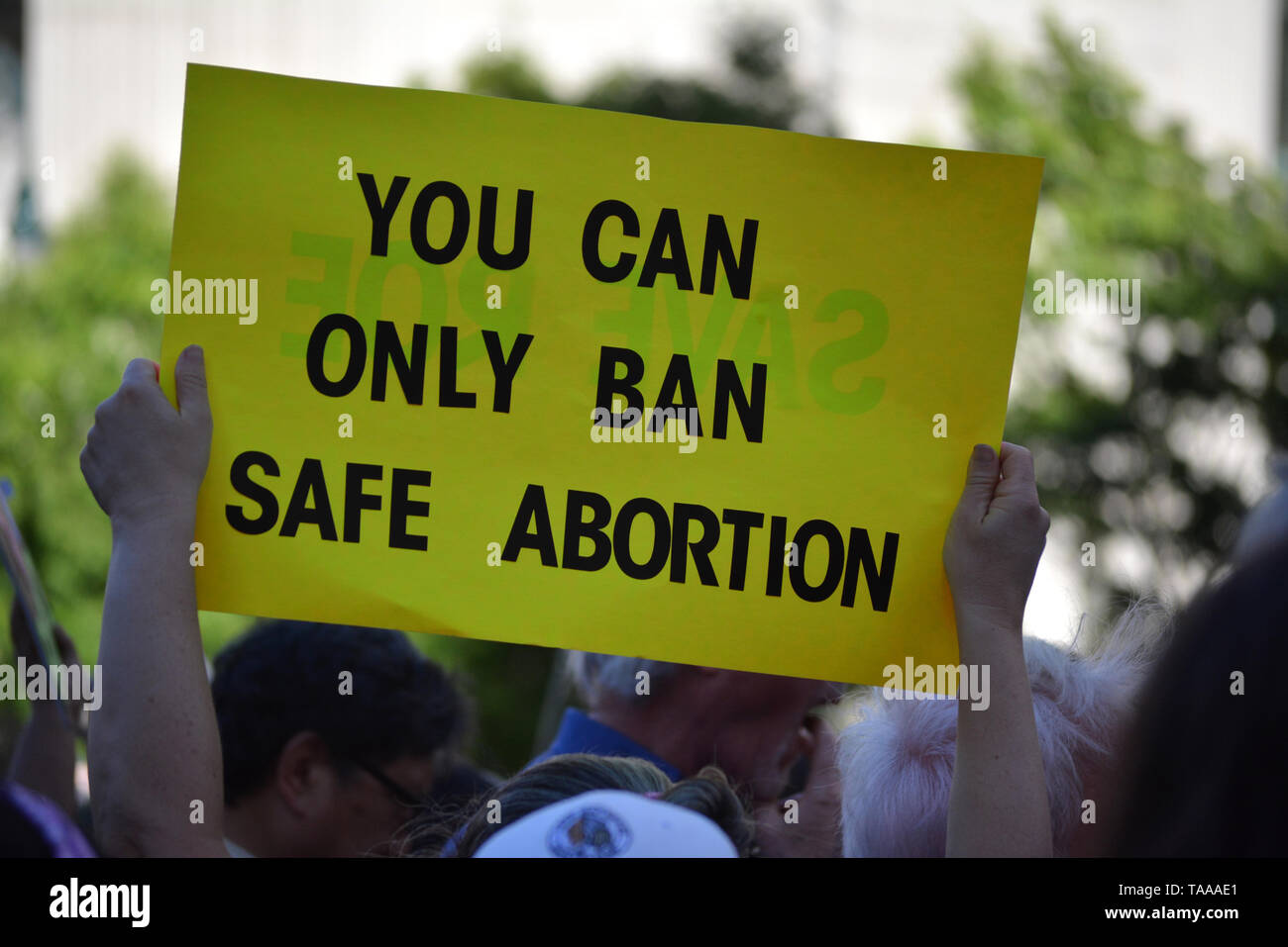 Le persone nella città di New York per protestare aborto divieti ampi attraverso parti degli Stati Uniti Foto Stock