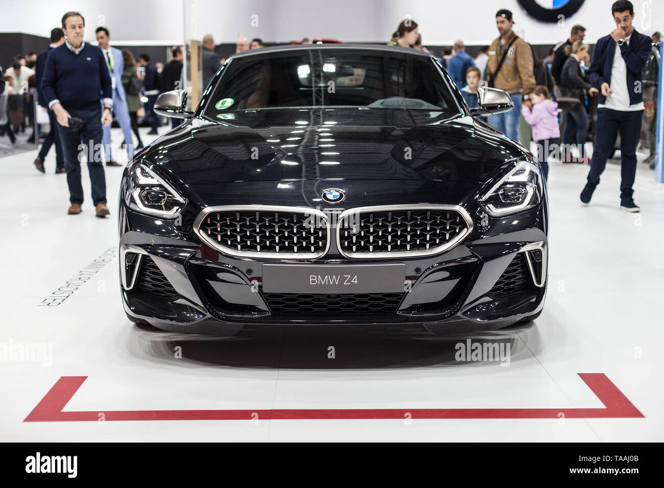 Barcellona, Spagna - 19 Maggio 2019: BMW Z4 Roadster esposti all Automobile Barcellona 2019 a Barcellona, Spagna. Foto Stock