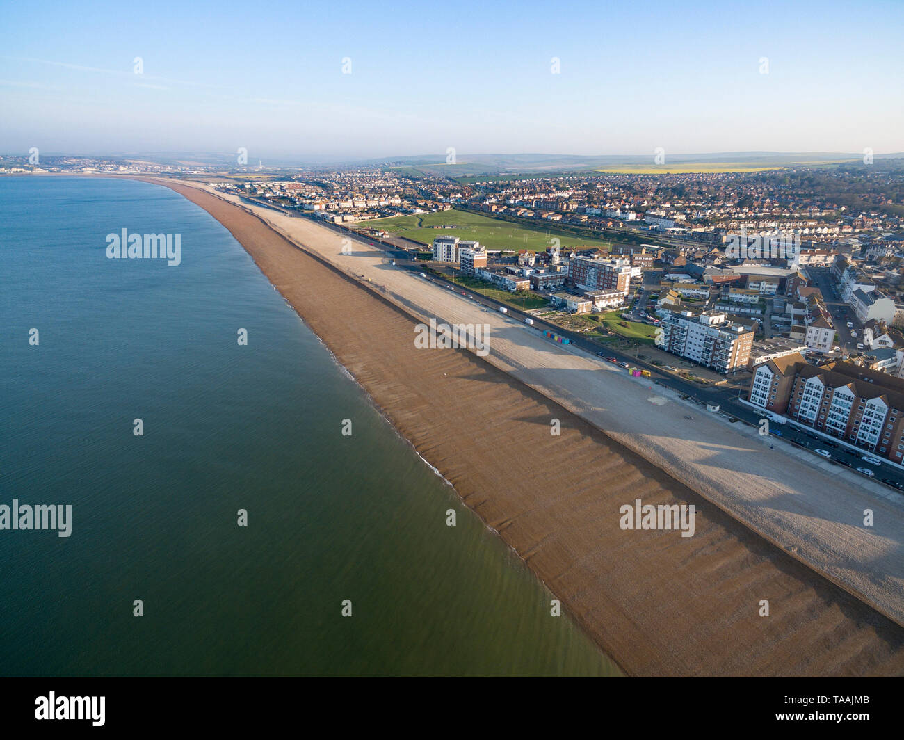 Vedute aeree di Seaford, East Sussex, Regno Unito Foto Stock