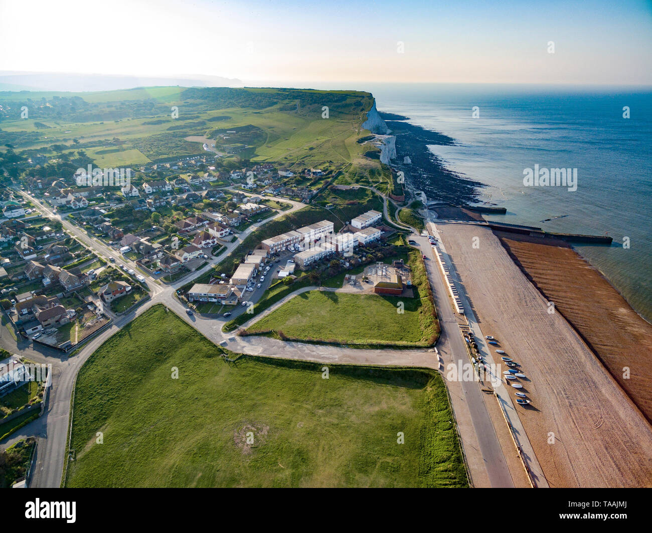 Vedute aeree di Seaford, East Sussex, Regno Unito Foto Stock
