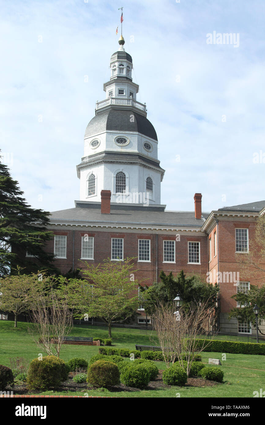 Maryland State House in Annapolis, MD, Stati Uniti d'America Foto Stock