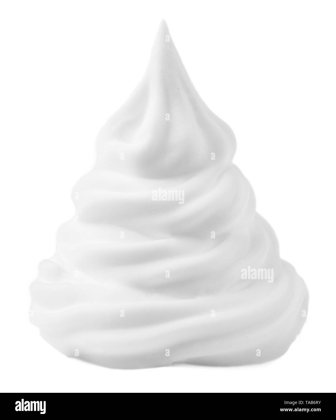 Isolato di panna montata Foto Stock