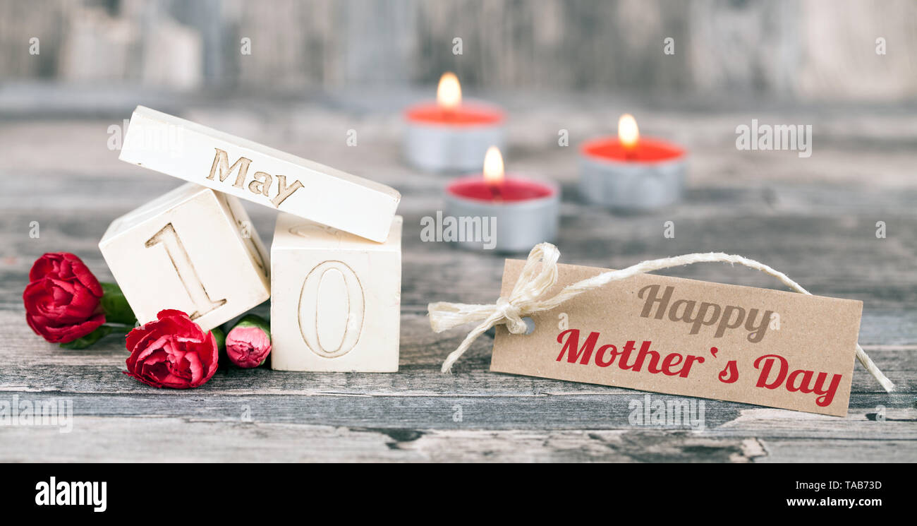 Felice Festa della mamma sfondo Foto Stock