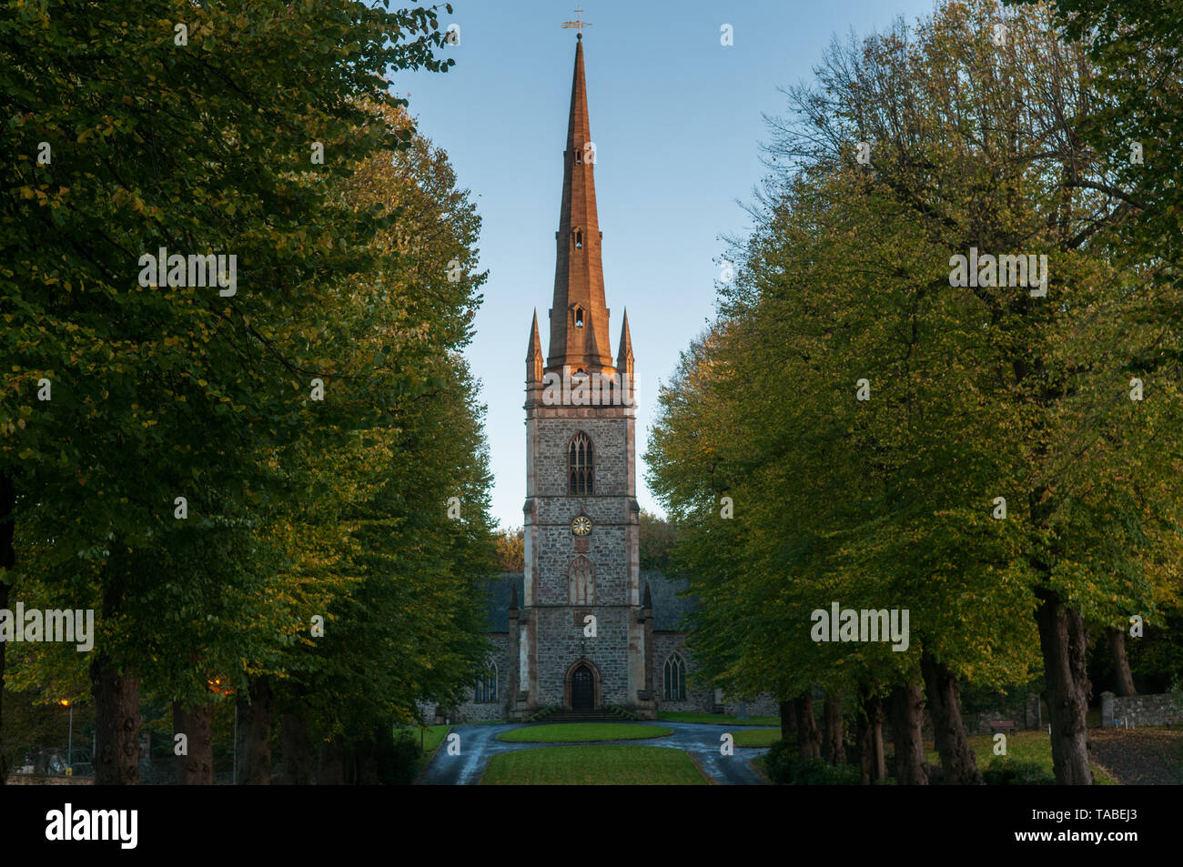 Saint-Malachy chiesa parrocchiale, Hillsborough, County Down, vicino a Belfast, Irlanda del Nord. Hillsborough è anche dove la Regina Elisabetta II possiede un residen Foto Stock