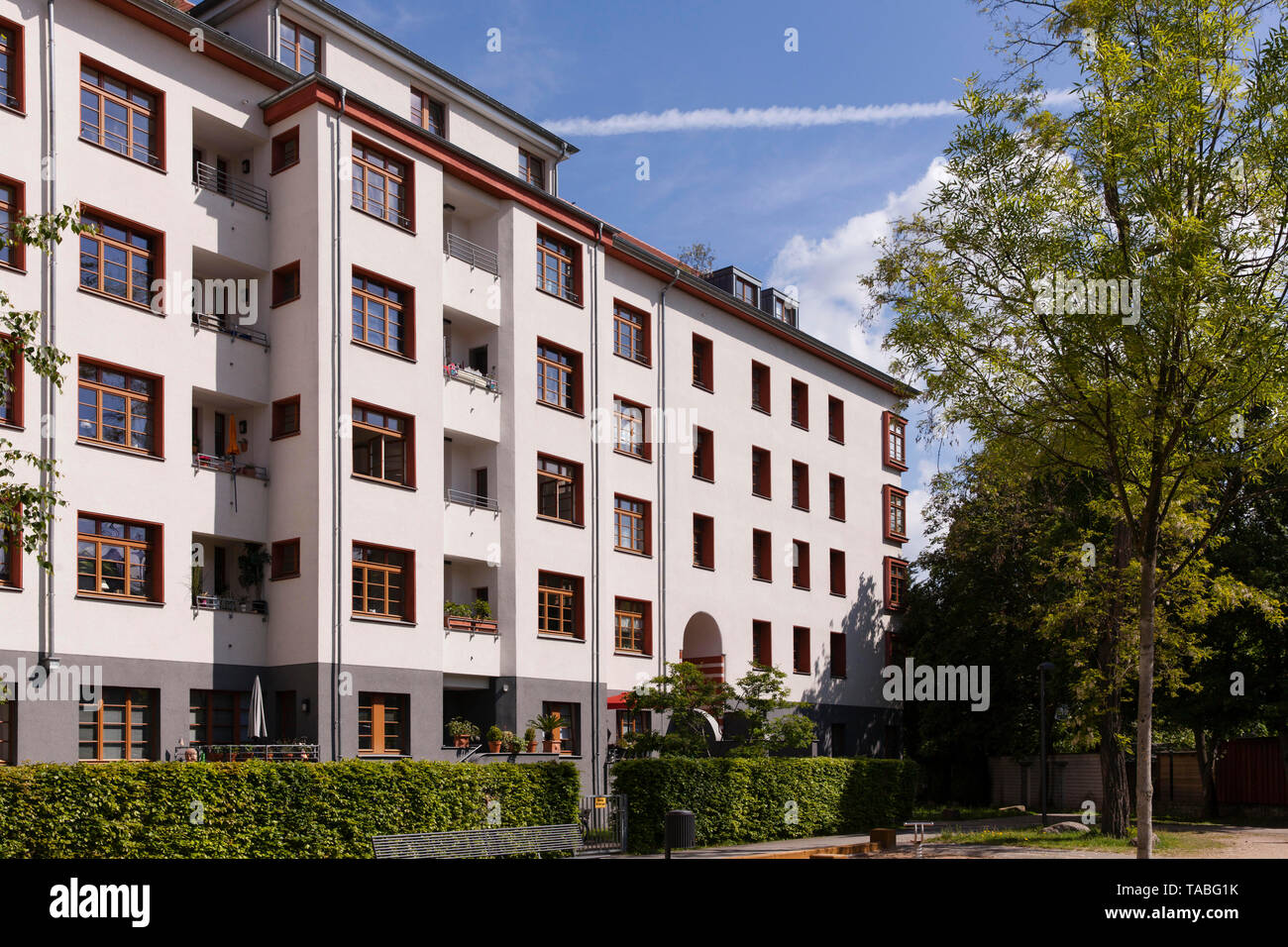 Il Naumann complesso residenziale nel quartiere Riehl, costruita negli anni 1927-29, Colonia, Germania. die Naumannsiedlung im Stadtteil Riehl, in den Jahr Foto Stock