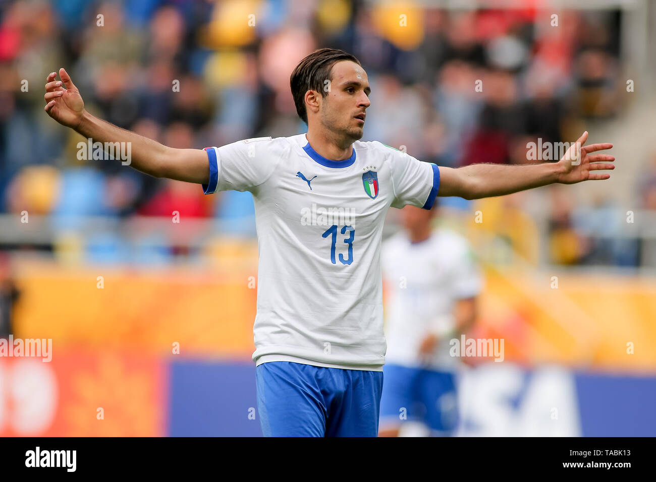 Gdynia, Polonia, 23 maggio 2019, Gabriele Gori durante la partita Messico v Italia - FIFA U-20 Coppa del Mondo in Polonia 2019, Gdynia, Polonia , Credito: Tomasz Zasinski / Alamy Live News Foto Stock