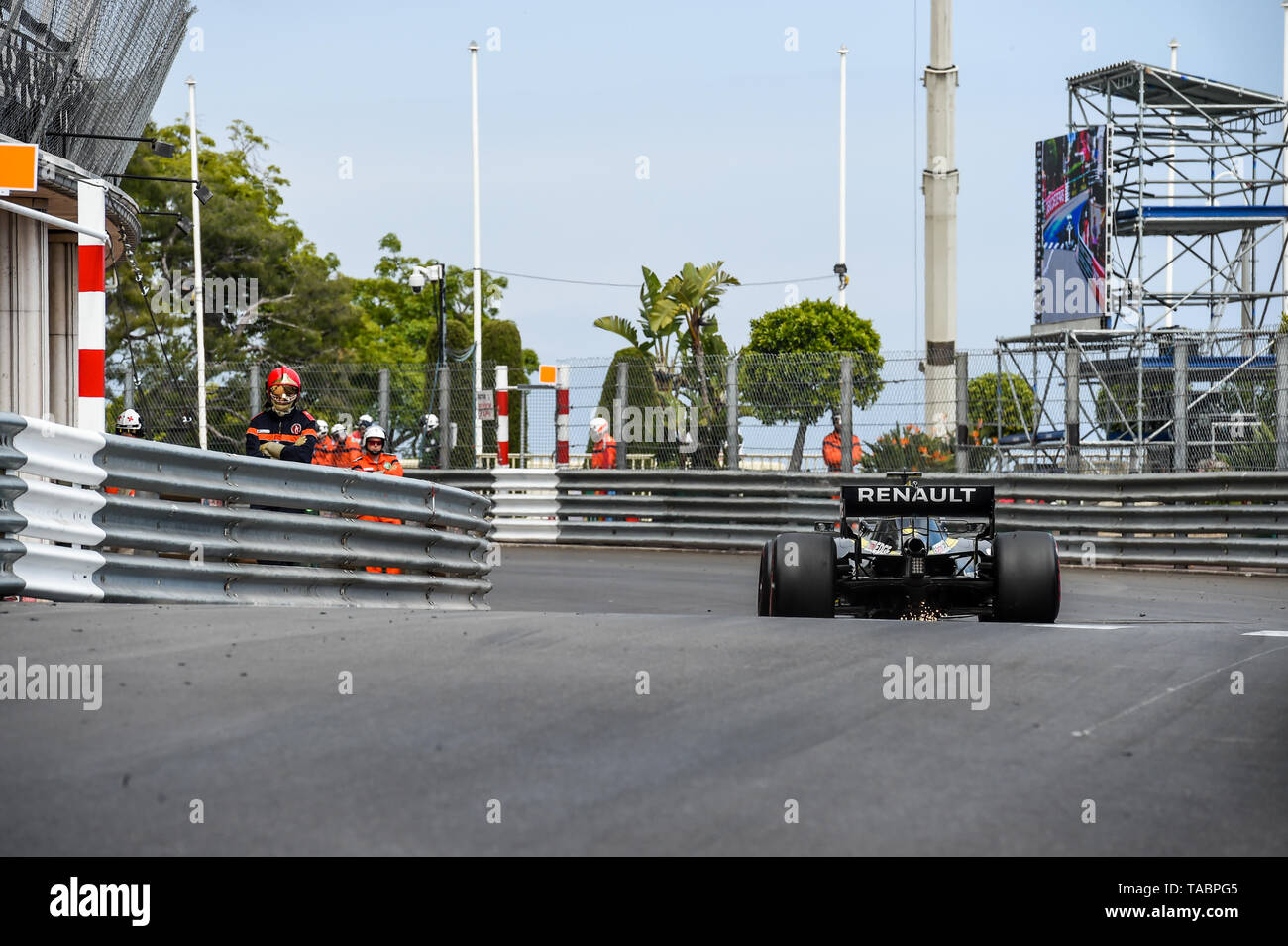 Monte Carlo/Monaco - 23/05/2019 - #3 Daniel Ricciardo (AUS, il Team Renault F1, R.S. 19) Nel corso del PQ2 davanti al 2019 Grand Prix di Monaco Foto Stock