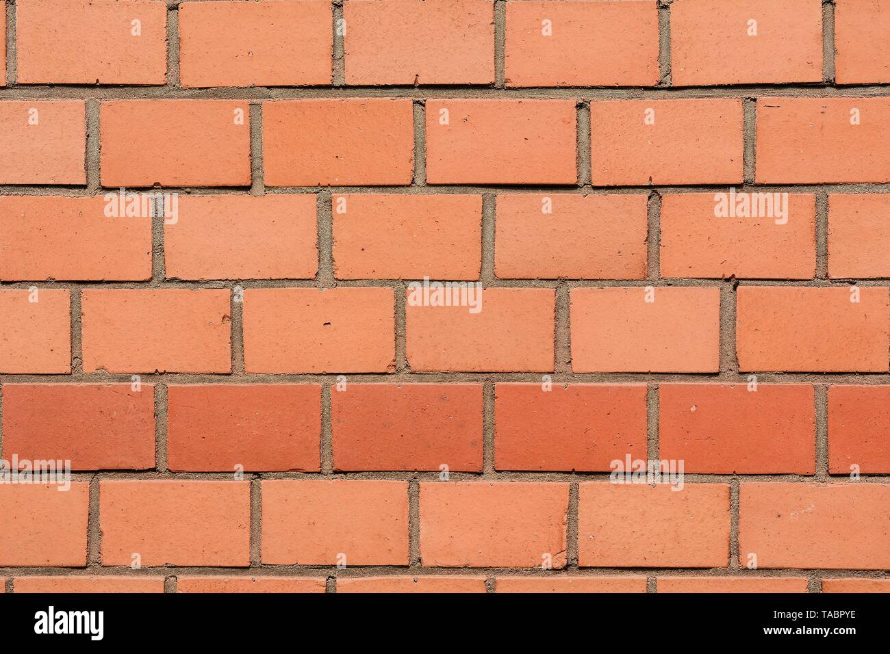 Facciata di mattoni su una casa Foto Stock