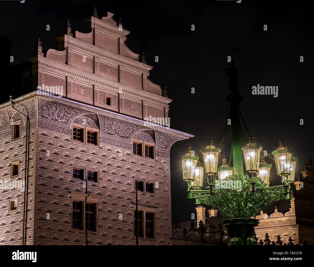 Il Palazzo Schwarzenberg, Praga, Repubblica ceca, l'Europa. Foto Stock