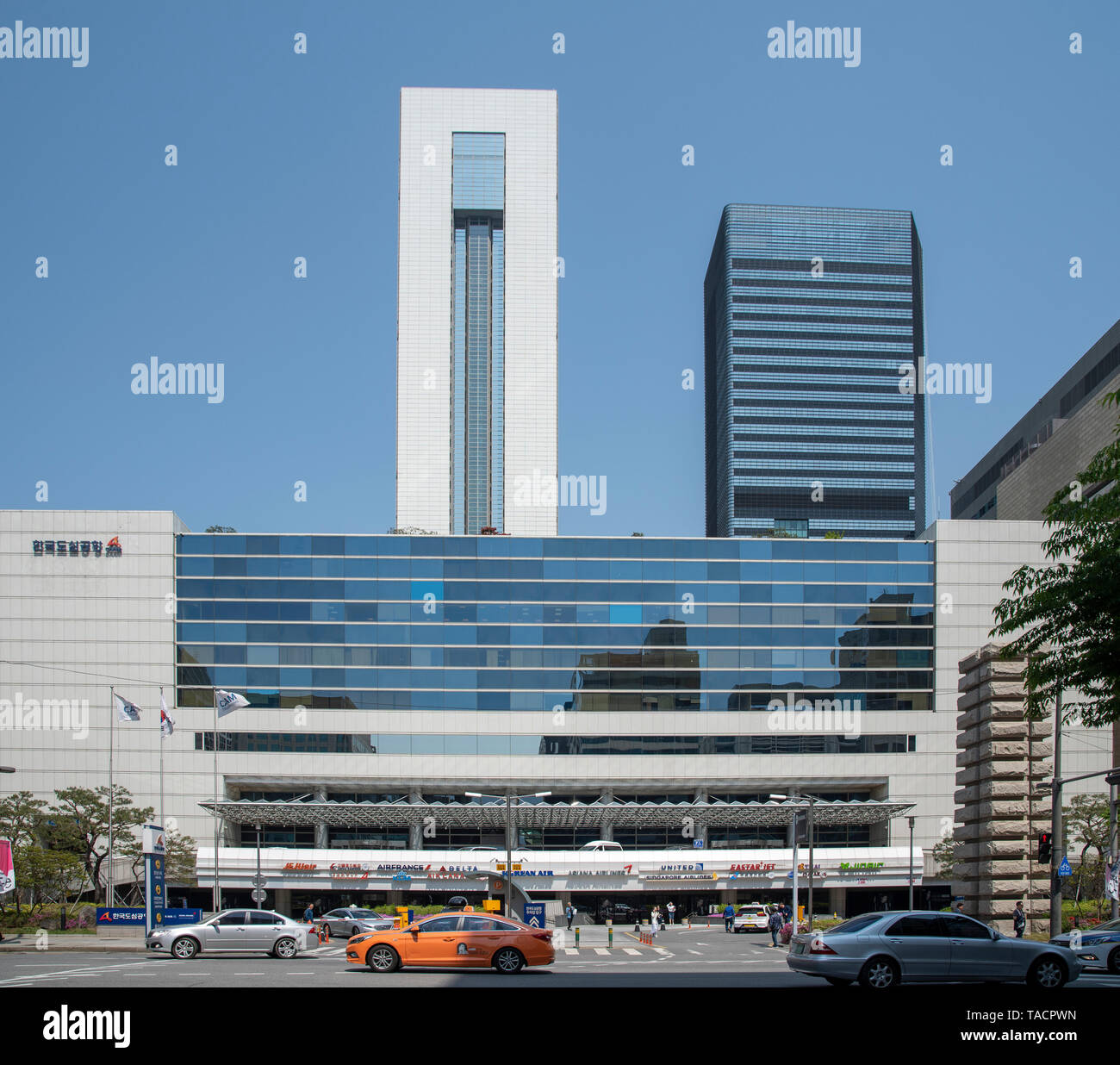 Seoul, Corea del Sud - Maggio 2019: Corea City Airport Terminal(CALT), istituito nel 1985, si trova a Samseong-dong, Gangnam-gu, in Seoul. Foto Stock